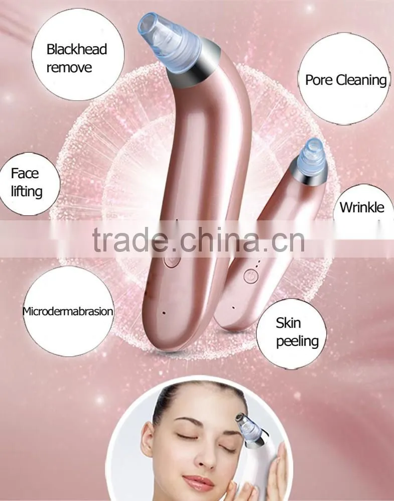 suction vibration Face Lifting dermabrasion machine blackhead remover tool