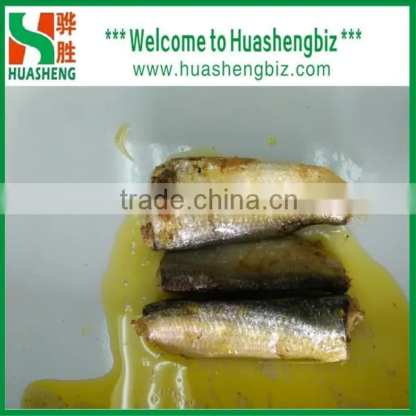 125g Canned Sadines in Vegetable oil Big Whole fish body