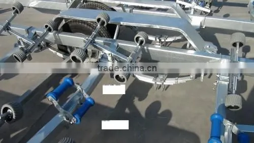 Galvanized stainless steel small or long boat trailer with roller