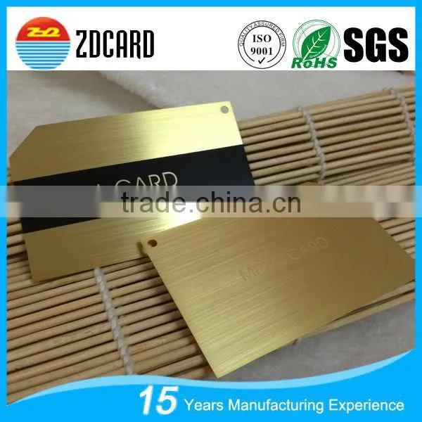 Stainless Steel Card With Magnetic Stripe Metal VIP Member Card