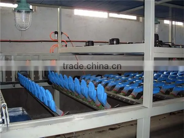 Safety nitrile coated nylon gloves latex palm coated work gloves
