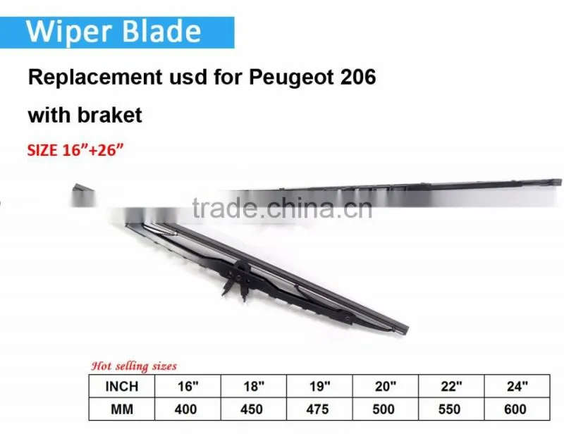 China factory wholesale car wiper blades 16"-26"