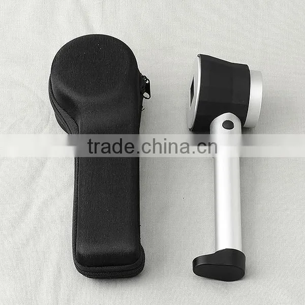 10X Handheld LED Optical Glass Magnifier with Scale Magnifying Jewelry Loupe