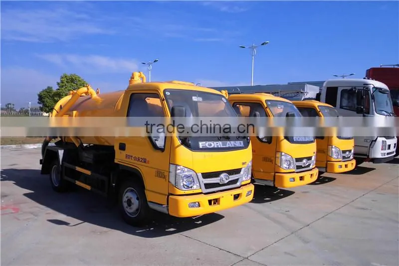 forland 4ton 4000l new sewage vacuum truck