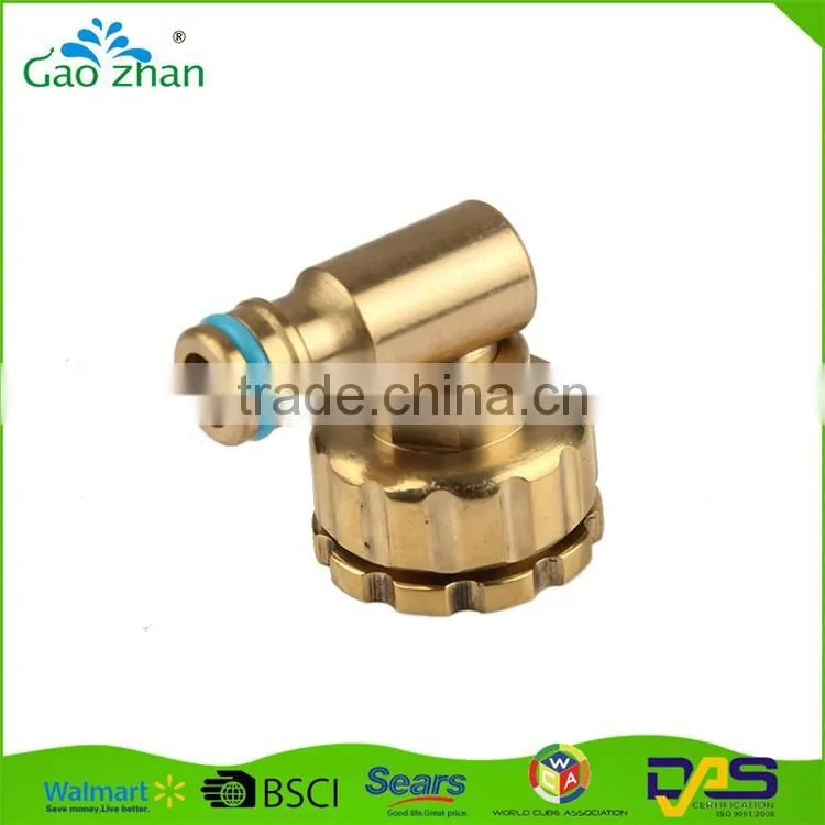1'-3/4'' tap female rotatable garden hose connector with rotatable head