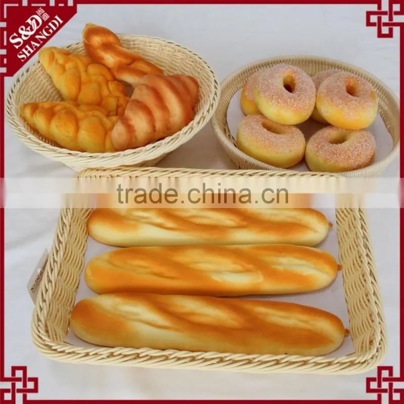 Food safe grade woven bread tray rattan basket