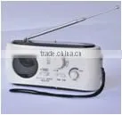 solar dynamo radio with LED torch and cell phone charger and thermometer