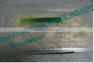 plastic salad container stick labeling machine