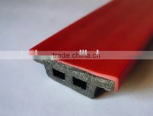 Graphite based fire rated seal strip for fire door