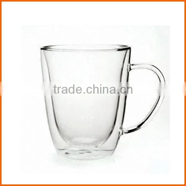 Hot selling water double wall glass thermos cup drinking