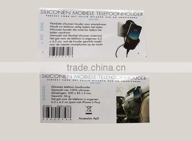 2016 trending products, mobile phone accessories holder, silicone charging holder ,car charing holder