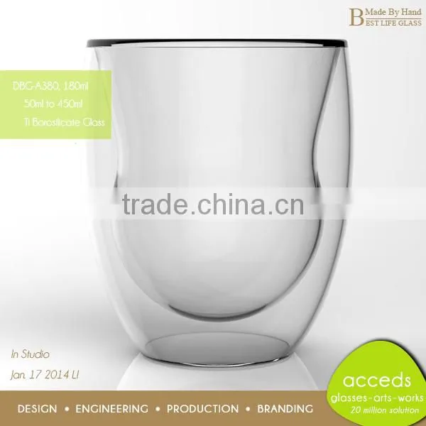 Protable Travel Cheap Glass 500ml Coffee Mug