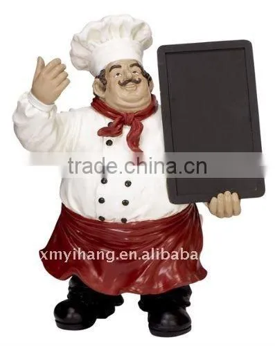 french fat chef chalk board Menu Sign Board