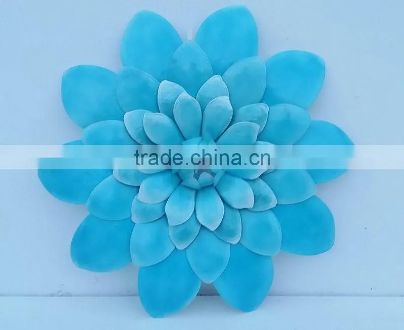 Wrought iron flower wall decor