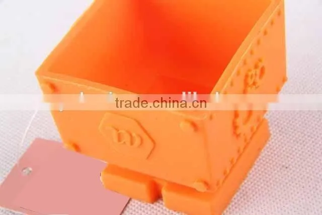 Robot shaped silicone cake cup creative design bakeware cake mold