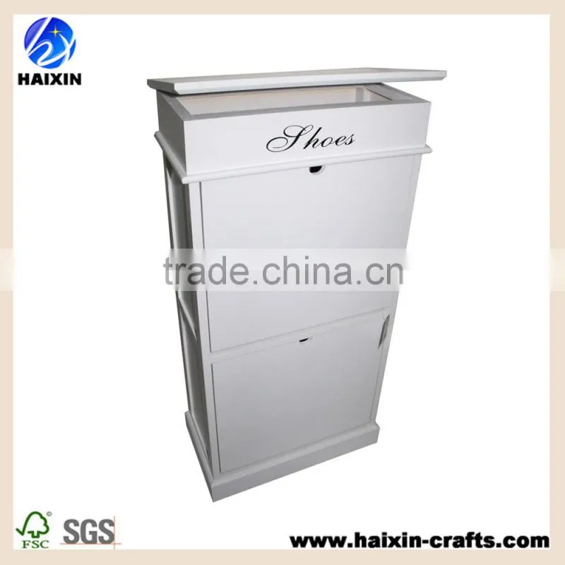 wooden cabinet/white shoe cabinet with drawers/white storage cabinet