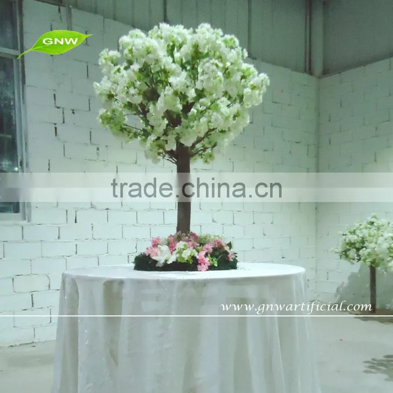 GNW 4ft white table centerpieces indian wedding chandelier centerpieces with cherry blossom for weddings