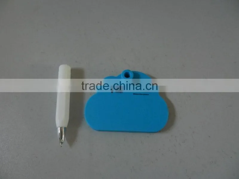 2015 hot sale square shape silicone rewritable memo pad