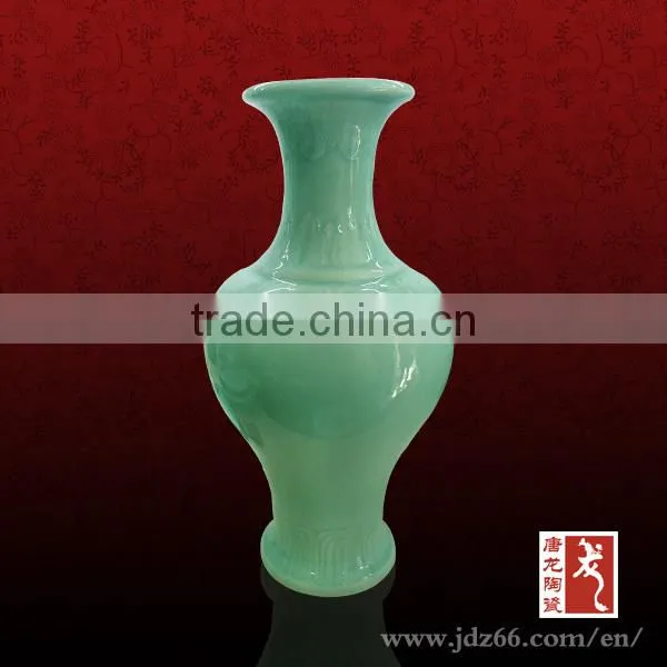 Lovely and artistic deign glazed chinese ceramic cylinder meaning for good luck