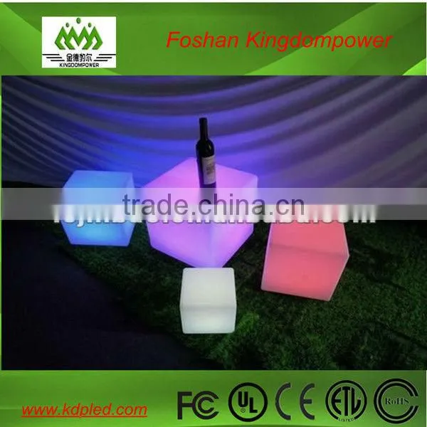 bar use furniture plastic illuminated led club chair