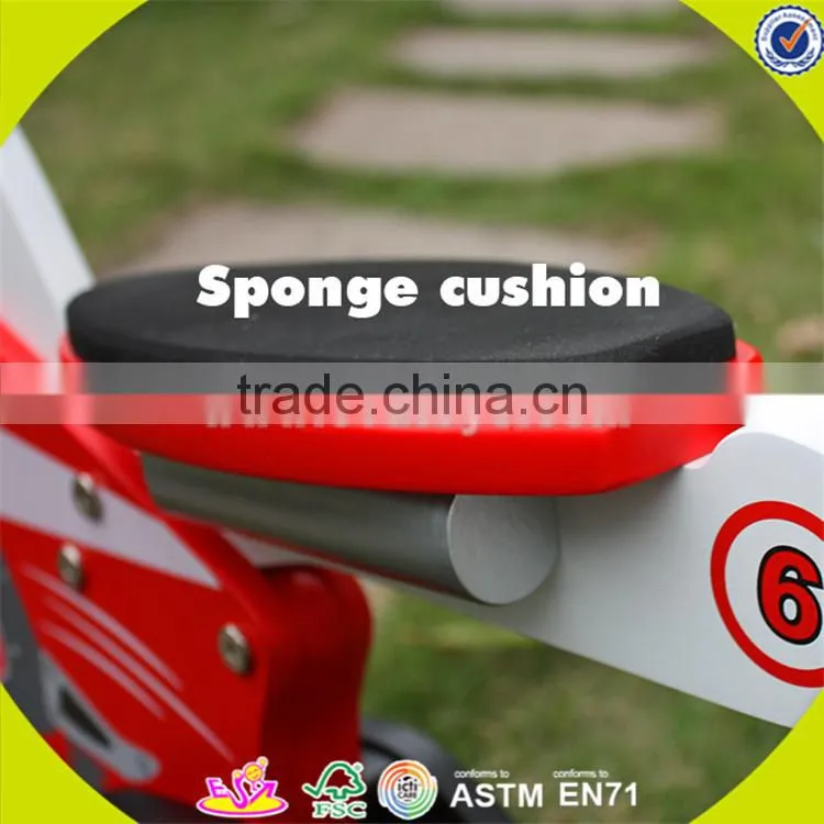 Wholesale cool wooden balance bike promotion gift wooden balance bike high quality children wooden balance bike toy W16C013