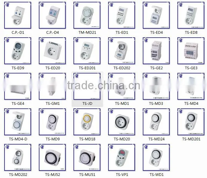 Multi-countries styles 220-240V AC mechanical timer switch