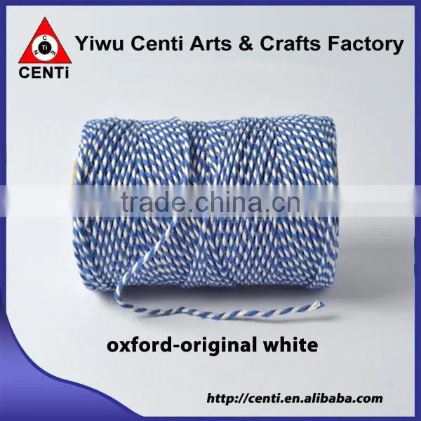 Top sale China original white and coloured natural cotton baker twine , divine twine , baker string