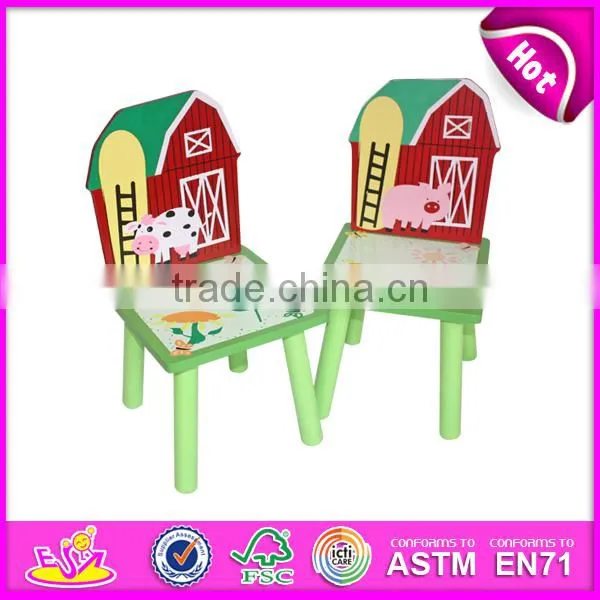 Lovely wooden table and chair toy for kids,wooden toy table and chair set for children,cute wooden table and chair W08G129