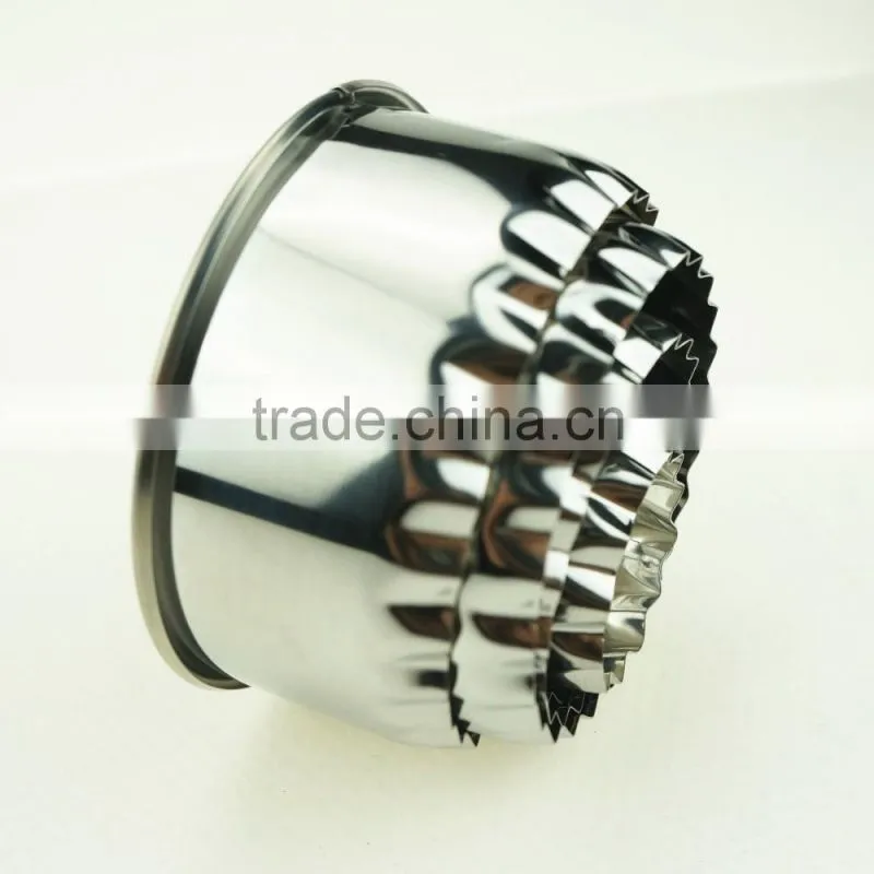 47099 5 pcs round shape stainless steel cookie cutter set