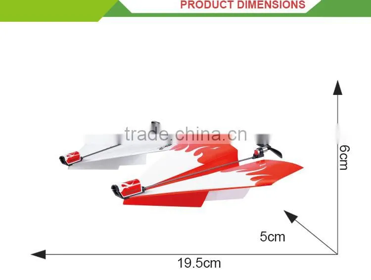 Latest design kids outdoor play toy Electric paper plane