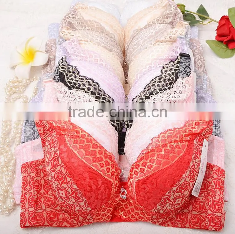GZY sexy and comfortable Cheap nylon/spandex colored bra