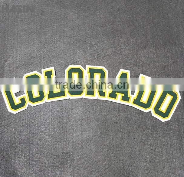 colorodo embroidery patch,fashion letter embroidery patch for garment