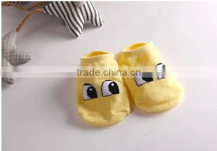 Top Selling for Baby Kids Small Infant Socks Big eyes antiskid Cotton children Socks Cartoon Socks