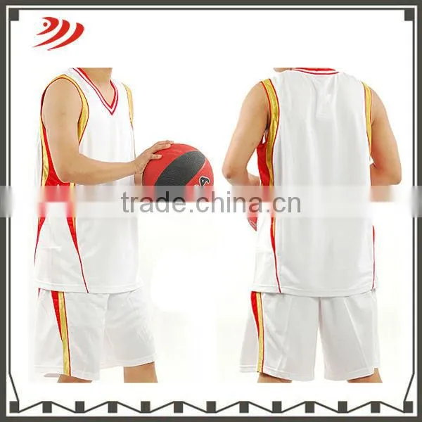 2017 customized new design basketball uniform men's sleeveless reversible cheap basketball jersey