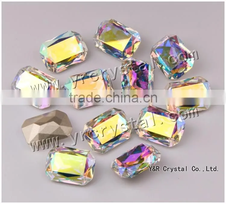 4627 crystal ab color 10*14mm, 13*18mm, 18*25mm, 18.5*27mm octagon fancy stones