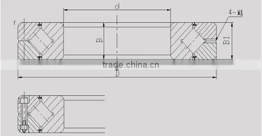 high precision cross roller bearing xrb10016