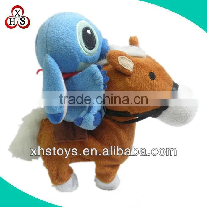 cheap custom keychain plush horse keychain factory in China