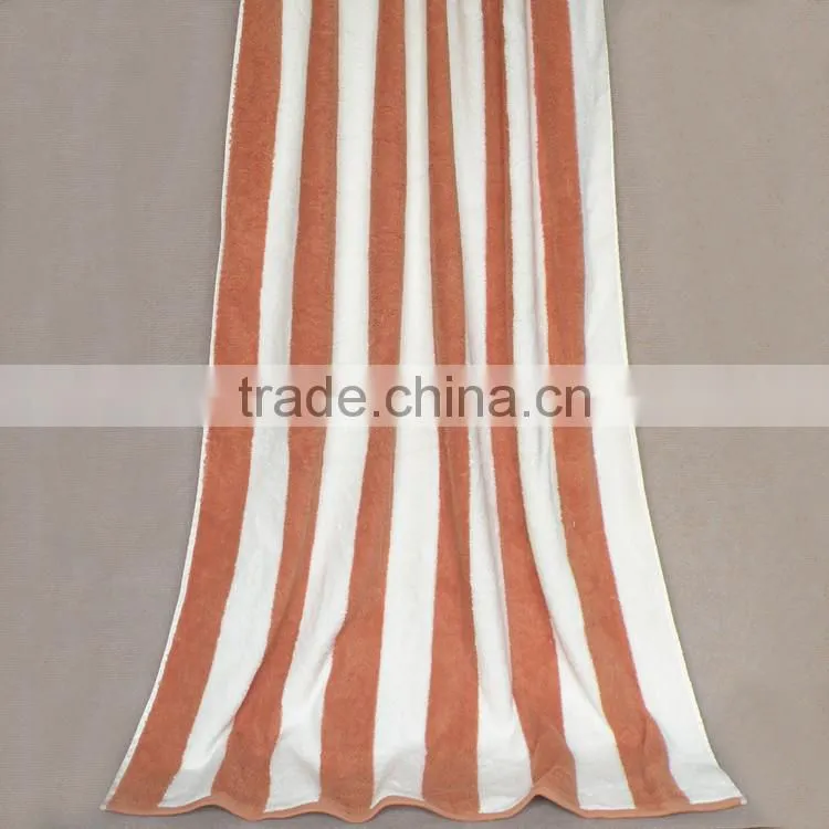 100% combed cotton striped bath towels