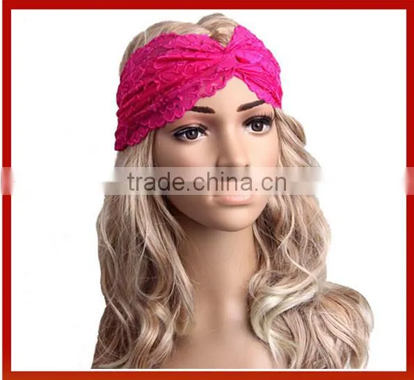 New Design Godbead Black Turban Headband Cotton Spandex Workout Hair Bands/ Women's Fashion Hair Band Headband/Elastic Hair Head