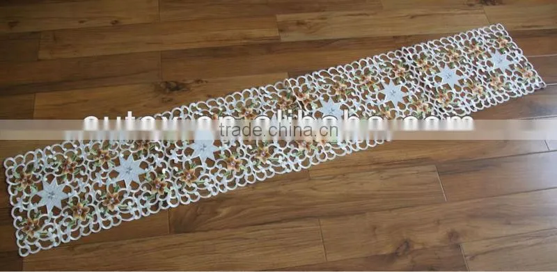 Embroider Designs Table Runner with Cutwork