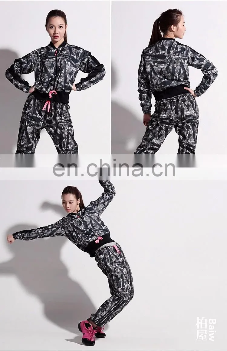 116171001 Long Sleeve Flower Color Sauna Top
