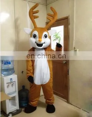 S M L XL XXL sizes adults Lovely plush xmas reindeer costume for sale