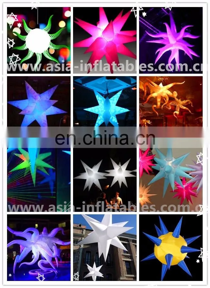 Stage led lighting inflatable star with factory price