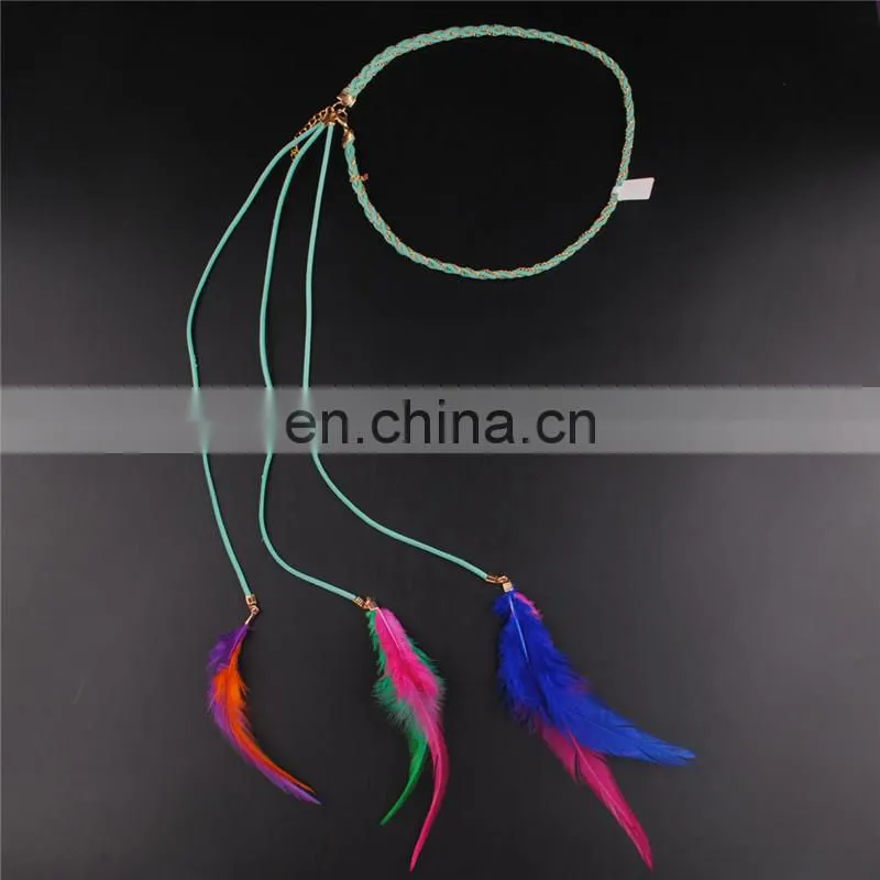 Hair accessory feather hairband|lady's feather hairband