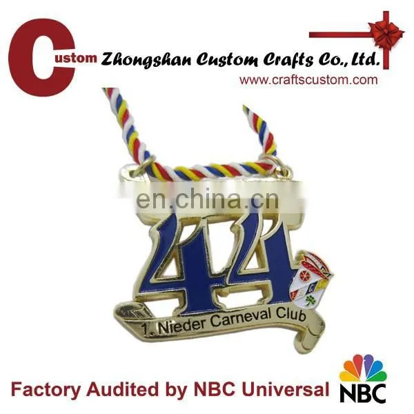 High quality nickle plated martial arts medal