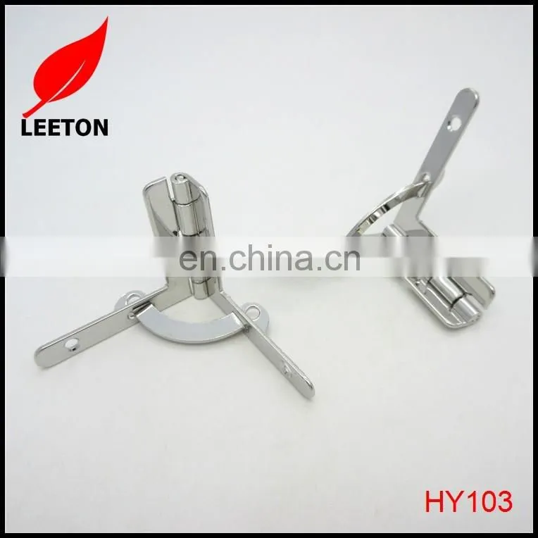 Shiny nickel quadrant box hinge