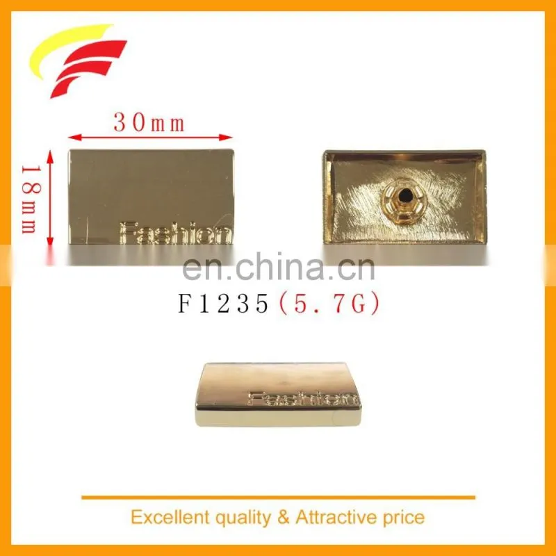 18mm metal custom snap button with debossed logo for clothing F1250