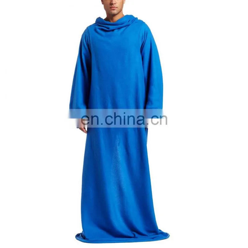 Supersoft Wearable Warm Plush Snuggie Fleece Blanket With Sleeves