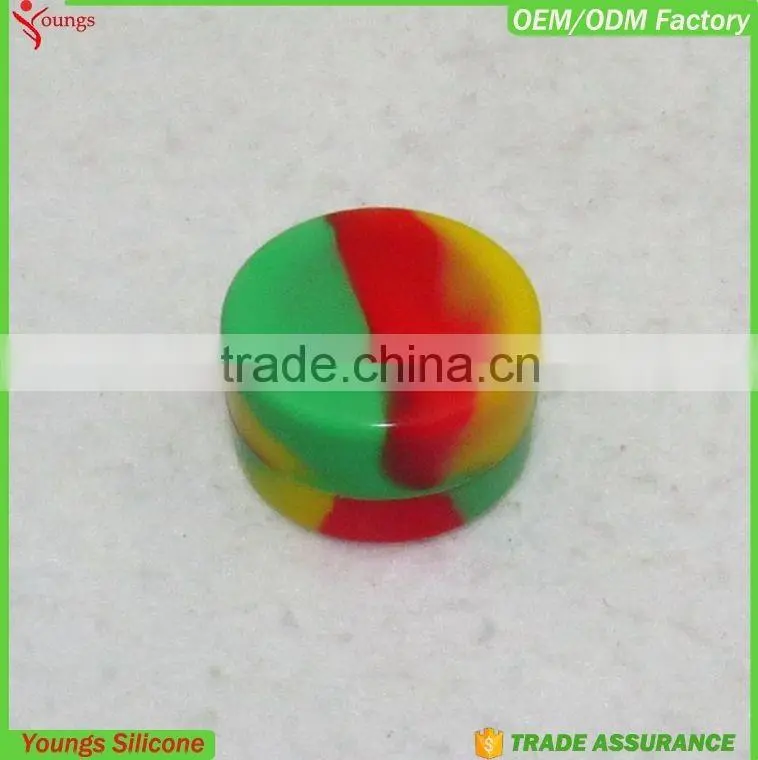 eco-friendly Non stick high quality customized silicone bho oil container silicone rubber container for concentrate wax oil