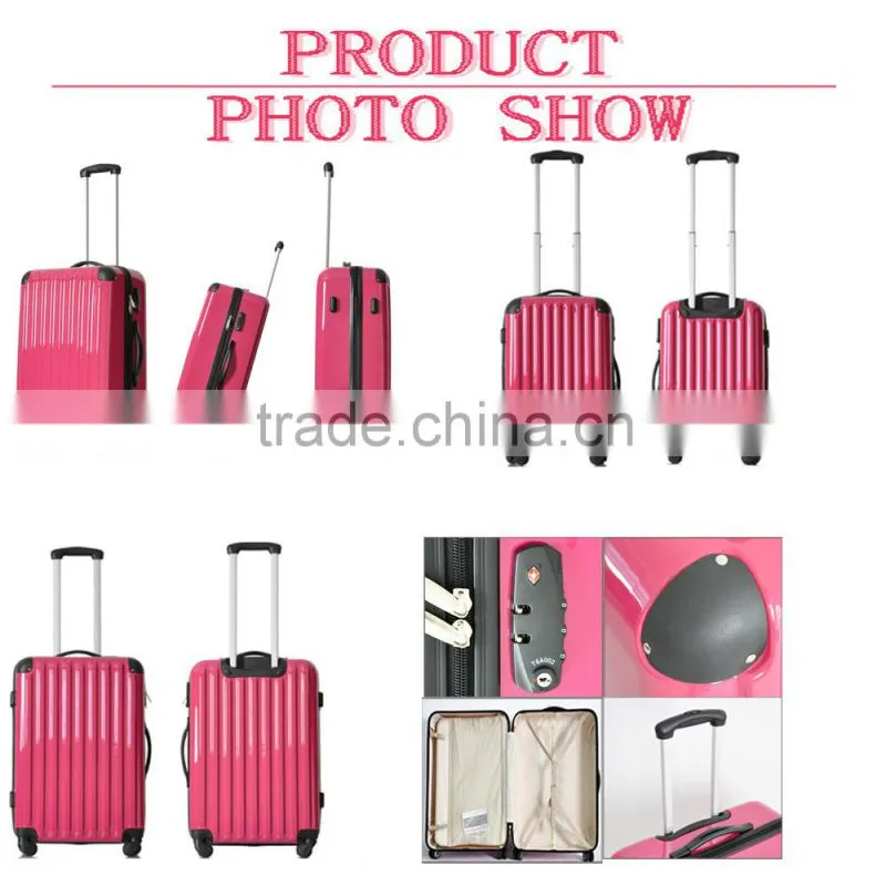 2015 new style ABS+PC japan design colourful luggage in Europe and Japan market